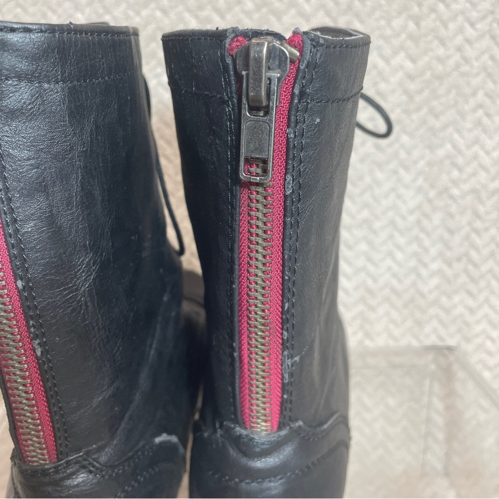 Madden Girl Black Lace-up‎ Combat Grunge Boots size 11 - Picture 5 of 11